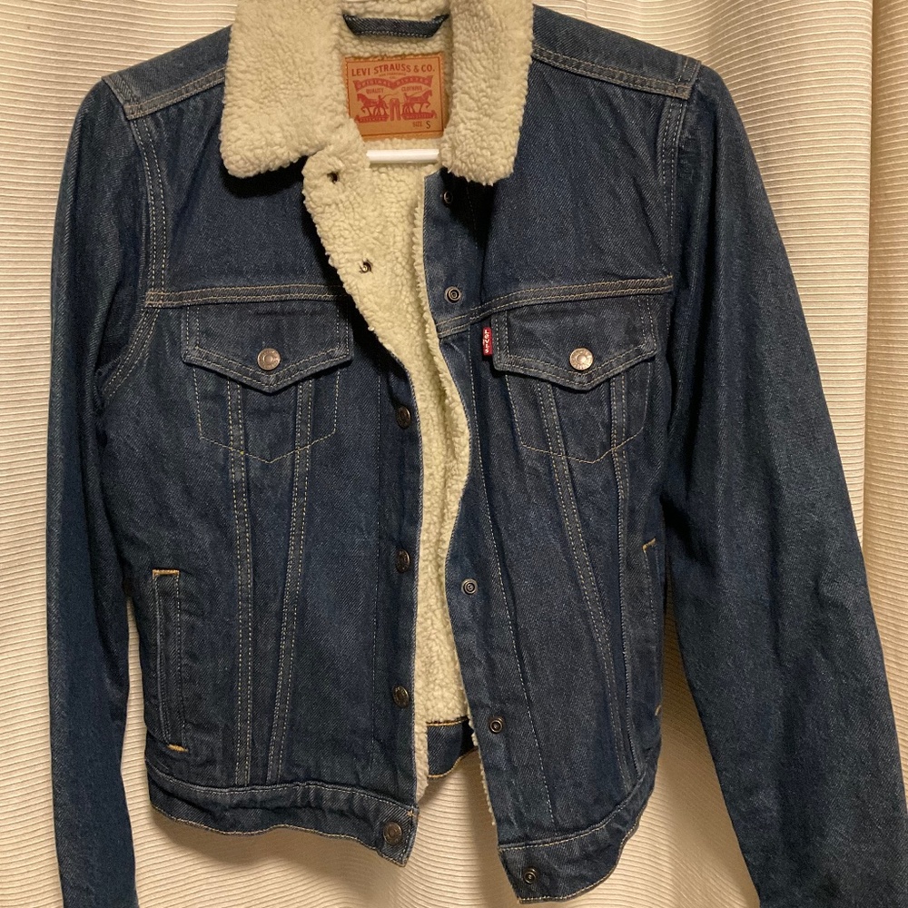Levis Original Exboyfriend Trucker Sherpa Denim Jacket
